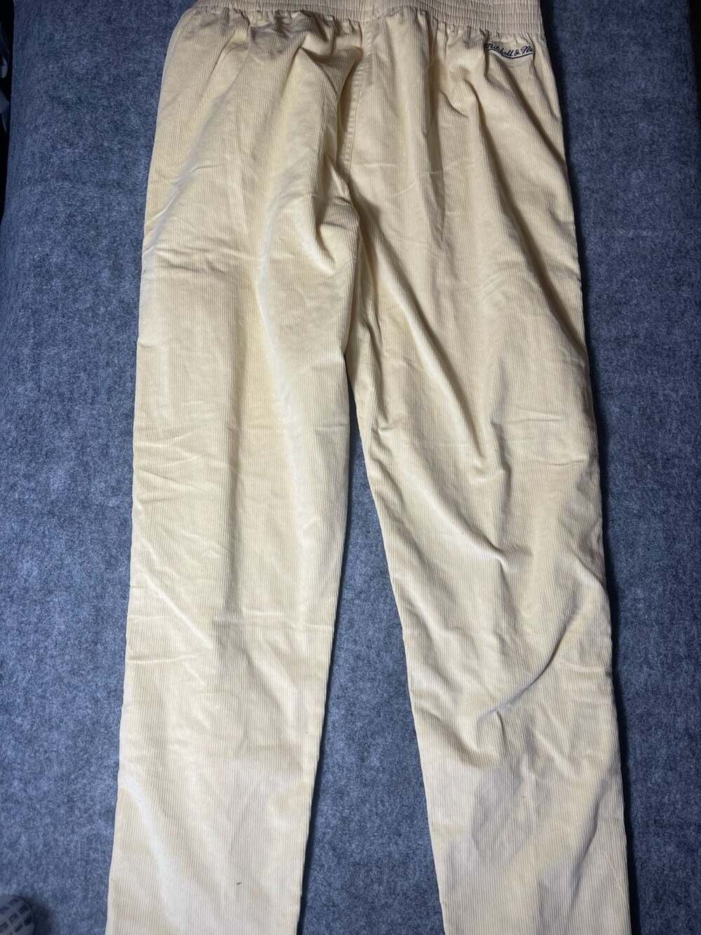 Mitchell & Ness x Fred Segal Corduroy Tearaway Pants Cream - Picture 4 of 8